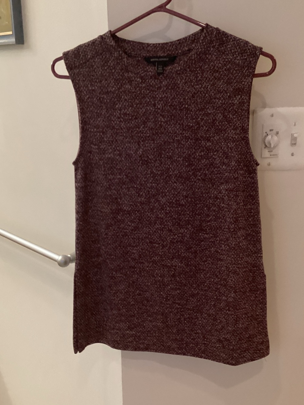 Banana Republic Marled Wine Sleeveless Knit Sweater